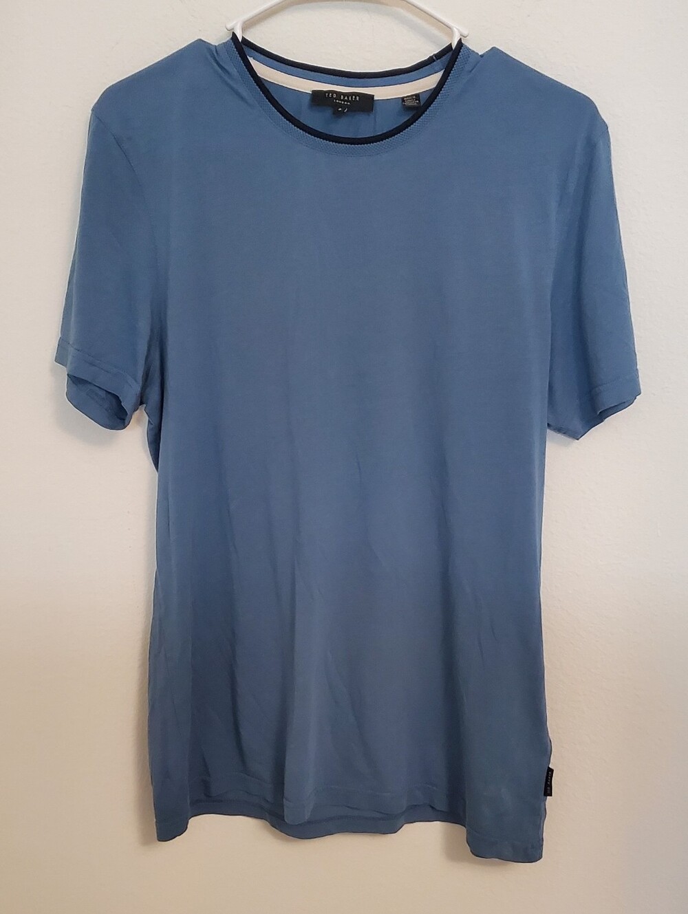 Ted Baker Men's Light Blue Crew Neck Short Sleeve Tee Size 2